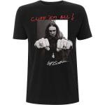 T-shirts à imprimés noirs en coton Metallica Taille XXL look fashion pour homme 