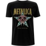 T-shirts à imprimés noirs en coton Metallica Taille L look Rock pour homme 
