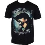 T-shirts noirs en coton Motörhead Taille S look Rock pour homme 
