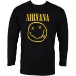 T-shirts Plastic Head noirs en coton à manches longues Nirvana à manches longues Taille M look fashion pour homme 