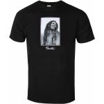 T-shirts noirs en coton à manches courtes Bob Marley à manches courtes Taille L look fashion pour homme 