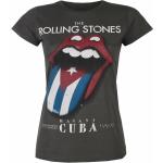 T-shirts à imprimés gris foncé en coton Rolling Stones Taille XS look Rock pour femme 