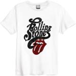 T-shirts Amplified blancs en coton Rolling Stones Taille XS look fashion pour homme 