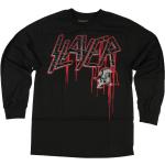 T-shirts Metal Mulisha noirs en coton à manches longues Slayer à manches longues Taille S look fashion pour homme 