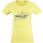 Vêtements de randonnée Millet jaunes respirants à manches courtes Taille L look fashion pour femme 