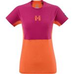 T-shirts techniques Millet Trilogy orange à manches courtes look fashion pour femme 