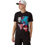T-shirts New Era Bulls noirs NBA Taille S pour homme 