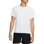 Maillots de running Nike Dri-FIT blancs Taille M pour homme 