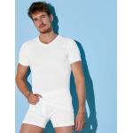 T-shirts col V Blancheporte blancs en coton à manches courtes à col en V en lot de 6 Tailles uniques plus size pour homme 