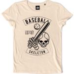 Teetown - T Shirt Femme - Baseball Skeleton - Cubs Detroit Tigers Pittsburgh Pirates Mookie Betts Orioles Red Sox - 100% Coton Bio