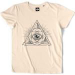 Teetown - T Shirt Homme - Divine Geometrie - Art Artist Illuminati Dieu Egypte Pyramides Yeux - 100% Coton Bio