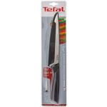 Couteaux de cuisine Tefal noirs en acier inoxydables 
