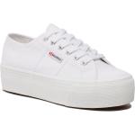 Chaussures casual Superga 2790 blanches Pointure 41 look casual pour femme en promo 