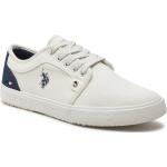 Chaussures casual U.S. Polo Assn. blanches Pointure 43 look casual pour homme en promo 