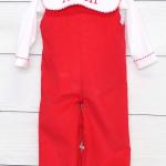 Barboteuses rouges en velours Taille 3 mois pour garçon de la boutique en ligne Etsy.com 