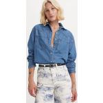 Chemises de western Levi's bleues en lyocell éco-responsable Taille M classiques pour femme 