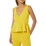 Cache coeurs jaunes en jersey Taille 5 XL plus size look fashion pour femme 
