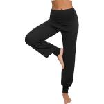 Pantalons de yoga noirs Taille L plus size look fashion pour femme en promo 
