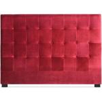 Têtes de lit design rouges en velours 