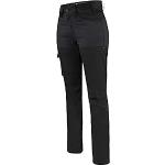 Pantalons de travail noirs stretch Taille XS look fashion pour femme 