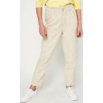 Pantalons B.Young beiges coupe mom 