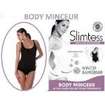 Body sportswear Slimtess B1639 : body minceur micro encapsule blanc ou noir au choix s noir