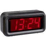 TFA Dostmann Roxy Réveil numérique, 60.2024.10, Horloge numérique, Horloge de Table, avec Fonction Snooze, Fonction Alarme, Technologie LED à économie d'énergie, Anthracite