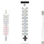 TFA Thermomètre de fenêtre plage de mesure -50 jusqu'à 50 degr.C H200xl23xP28mm méta Quantité:10