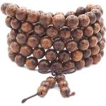 Bracelets en bois à perles inspirations zen en bois fait main look asiatique pour enfant 