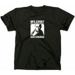 That 70s show Red Forman funny T-Shirt, my foot in your ass, black, XL