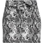 Jupes imprimées The Attico noires en coton à motif serpents minis Taille S pour femme en promo 