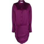 Robes chemisier The Attico violettes en satin Taille XS pour femme en promo 
