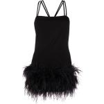 Robes de soirée courtes The Attico noires avec plumes Taille XS pour femme en promo 