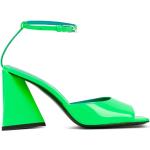 Sandales The Attico vert émeraude en cuir en cuir Pointure 40 look fashion pour femme 