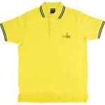 Chemises jaunes en coton avec broderie imprimées Beatles Taille L look Rock pour homme 