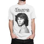The Doors Jim Morrison Graphic T-Shirt Rock Shirt White L