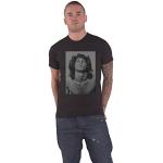 T-shirts à imprimés noirs Jim Morrison Taille L look Rock pour homme 