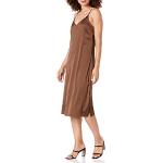 Robes d'été marron mi-longues Taille 5 XL plus size look casual pour femme 