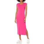 Robes pull roses en viscose mi-longues Taille S look casual pour femme 