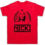 The Guns Of Brixton Nicki Minaj Tribute T-Shirt des Hommes, Rouge, Medium
