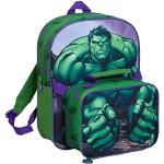 Sacs à dos scolaires verts Hulk look fashion pour enfant 
