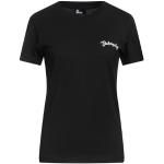 T-shirts col rond de créateur The Kooples noirs en coton à manches courtes à col rond pour femme 