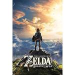 Up Close The Legend of Zelda Poster Breath of The Wild Sunset (61cm x 91,5cm) + Un Poster Surprise en Cadeau