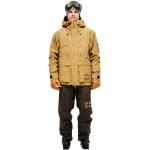 Vestes de ski dorées en microfibre en gore tex imperméables coupe-vents Taille M pour homme 