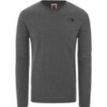 The North Face - L/S Easy Tee - Haut à manches longues - S - tnf medium grey heather
