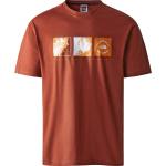 T-shirts The North Face marron en coton à manches courtes à manches courtes Taille S classiques pour homme en promo 