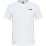 T-shirts col rond The North Face blancs en jersey à manches courtes à col rond Taille L classiques pour homme en promo 