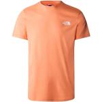 T-shirts The North Face orange à manches courtes à manches courtes Taille XL look fashion pour homme 
