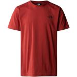 T-shirts The North Face rouges à manches courtes à manches courtes à col rond Taille M look fashion pour homme en promo 