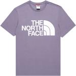 T-shirts col rond The North Face violets à manches courtes à col rond Taille M look casual pour homme en promo 
